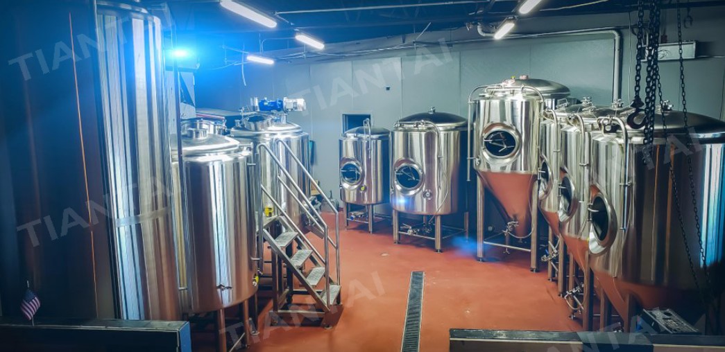 5 BBL microbrewery system started beer brewing in US